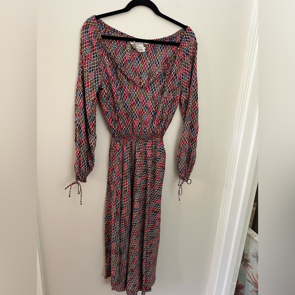Saks Fifth Avenue Vintage Maxi Dress Medium EUC